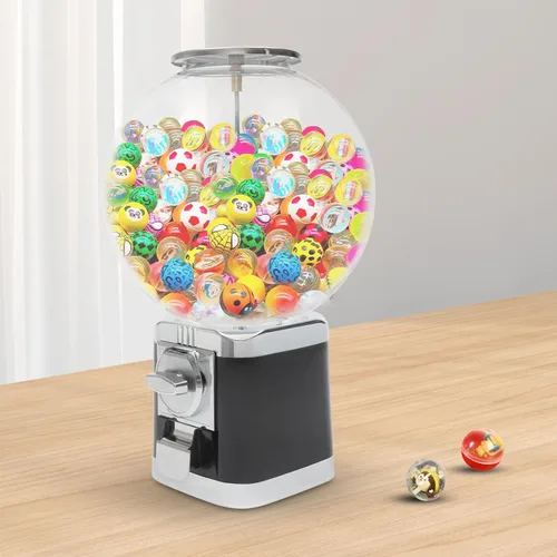 Vista 4 de Máquina expendedora, máquina de chicles y caramelos de gran capacidad para monedas de 1 dólar, máquinas expendedoras de juguetes con cápsulas
