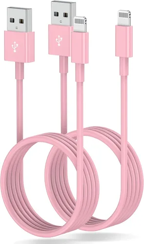 Vista 10 de Paquete de 4 cargadores de iPhone de 3 pies con certificación MFi de Apple, cable Lightning a USB de 3 pies, cable de carga rápida Apple de 3 pies