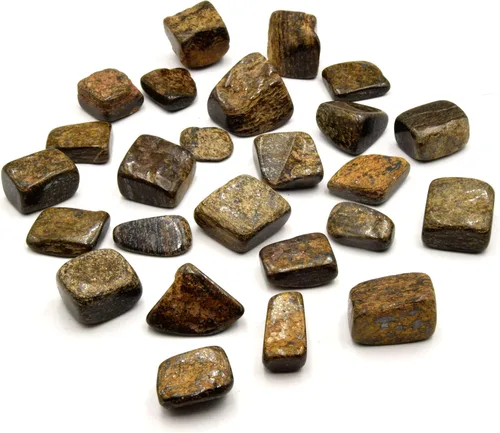 Vista 2 de Tumbles de piedras preciosas Piedras metafísicas Bolsas de 7.05 oz Bronzita Broncita