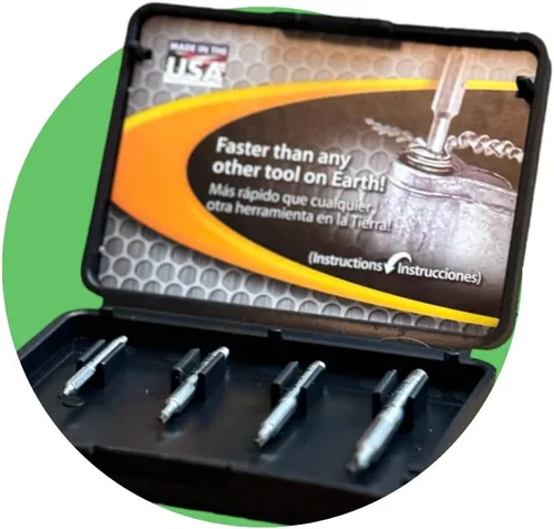 Vista 7 de Alden 4507P Grabit Micro Broken Bolt Extractor Kit de 4 piezas – Pequeño tornillo extractor y tornillo – Fabricado en los Estados Unidos