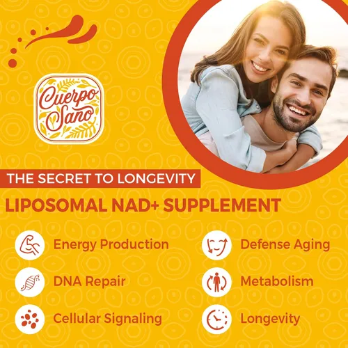 Vista 6 de Suplemento NAD de 2000 MG, NAD+ liposomal con alta absorción, más eficiente que la ribósido de nicotinamida, suplemento de refuerzo puro y Plus