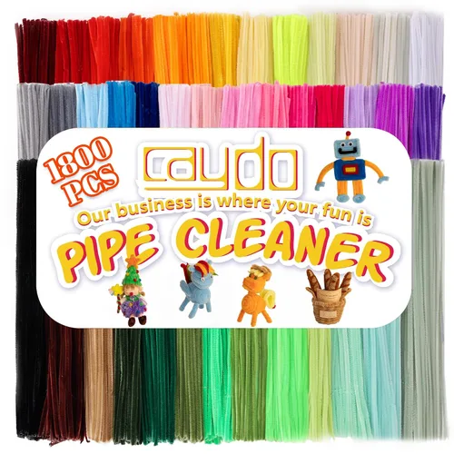 Vista 7 de Caydo 2600 limpiadores de tuberías a granel, 40 colores surtidos