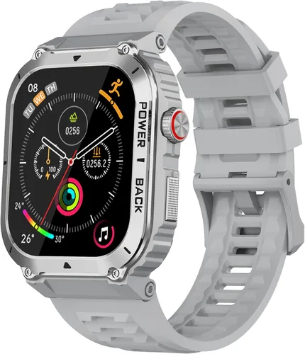 Vista 10 de Reloj inteligente militar con GPS para hombre, presión / altitud/brújula, reloj inteligente de fitness para teléfonos Android y iPhone, rastreador