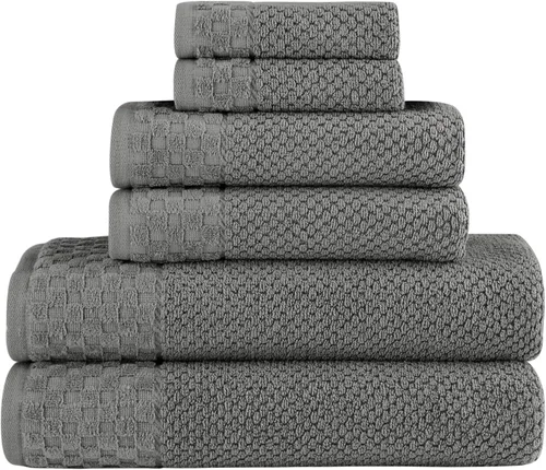 Vista 15 de Classic Turkish Towels CTT - Juego de 2 alfombras de baño 100% algodón, antideslizantes, cómodas y altamente absorbentes, lavables a máquina, 20 x