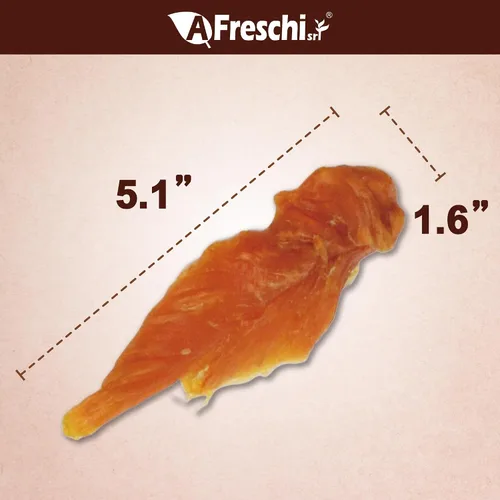Vista 8 de AFreschi - Golosinas naturales de pollo para perros, filete de pollo, 16 onzas Natural dog treats, high protein, healthy easily digestible grain
