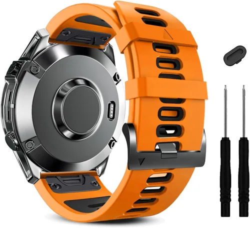 Vista 9 de ZPJPPLX Correa Quickfit de 0.866 pulgadas compatible con Garmin Fenix 8/7/6 epix Pro, correa de silicona para Fenix E/5 Plus/5/tactix quatix 8 7