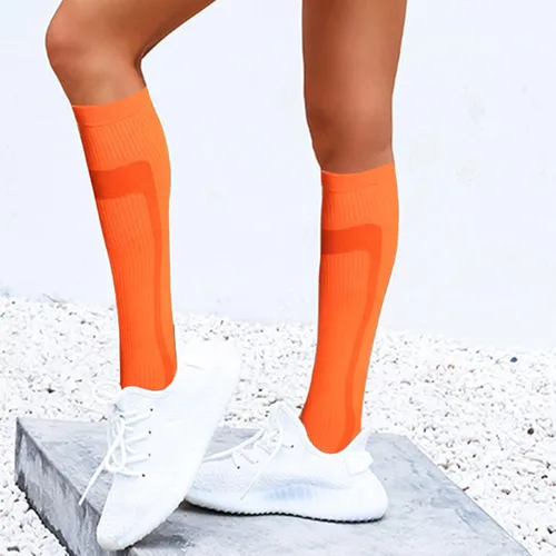 Vista 5 de Dirk41 Calcetines de compresión para hombre Calcetines de compresión para correr y compresión para mujer, calcetines de moda para ciclismo al aire