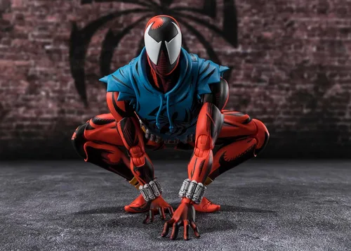 Vista 3 de TAMASHII NATIONS - Spider-Man: Across The Spider-Verse - Figura de acción Araña Escarlata
