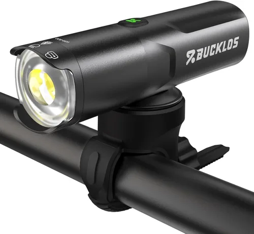 Vista 11 de BUCKLOS Luces de bicicleta súper brillantes para montar en la noche, 1500, 1200, 800, 600, 400 lúmenes, para conducción nocturna, faros delanteros