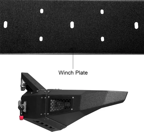 Vista 7 de VIJAY Parachoques delantero y trasero para Ford F150 Raptor SVT 2010-2014 con placa de cabrestante y luces