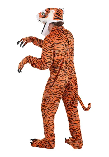 Vista 2 de Disfraz Tigre Jawesome para Adultos Multicolor