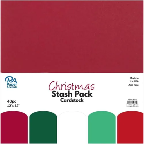 Vista 4 de PA Paper Accents - Paquete de cartulina de 12 x 12 pulgadas, papel de cartulina de color negro para hacer tarjetas, álbumes de recortes, impresión