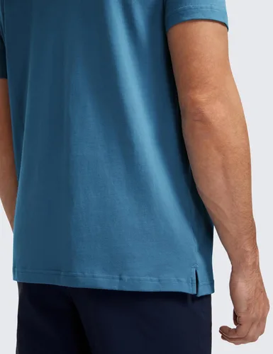 Vista 4 de CRZ YOGA Polo de golf para hombre, manga corta, absorbe la humedad, atlética, deportiva, casual, piqué