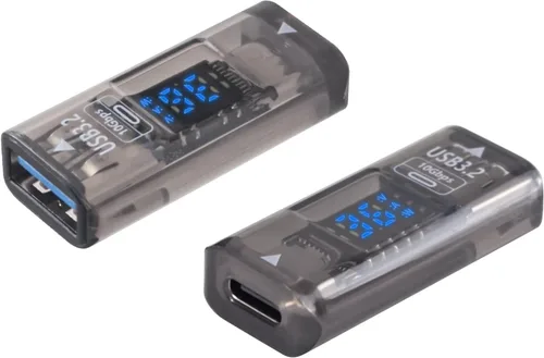 Vista 10 de Poyiccot Adaptador USB C a USB de 10 Gbps 3.1 Gen 2, (paquete de 1) USB C hembra a USB macho Adaptador de doble cara SuperSpeed Data Sync &