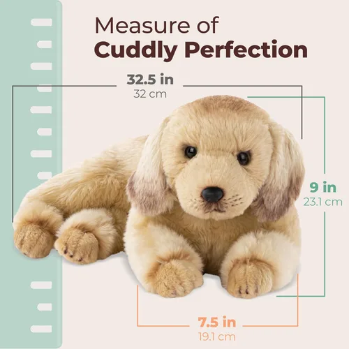 Vista 3 de Bearington Baker The Everyday Golden Retriever Animal de Peluche, Cachorro de Peluche de 13 Pulgadas, Ideal como Regalo de Navidad, San Valentín