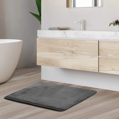Vista 10 de Clara Clark Alfombra de Baño 24" x 17" - Alfombras de Baño, Tapete de Baño de Espuma Viscoelástica, Afelpado, Acogedor, Ultra Suave, Antideslizante