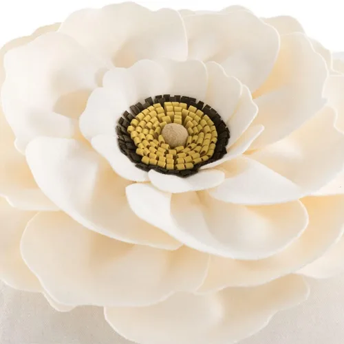 Vista 5 de Fundas de almohada decorativas de flores 3D hechas a mano, funda de cojín elegante para cama, sofá, silla, sala de estar, dormitorio, decoración