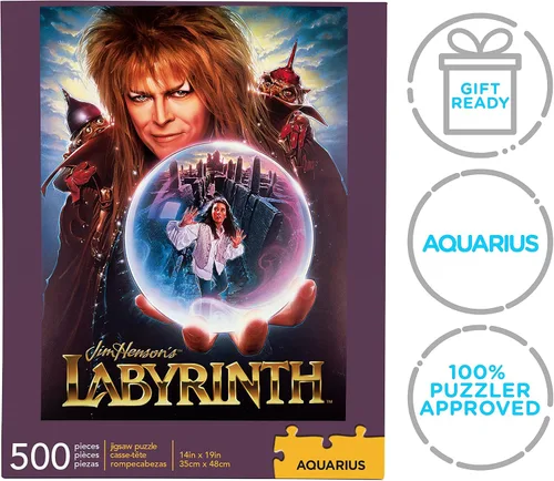 Vista 7 de AQUARIUS Rompecabezas de laberinto de Jim Henson (rompecabezas de 500 piezas), sin deslumbramiento, ajuste de precisión, mercancía y coleccionables