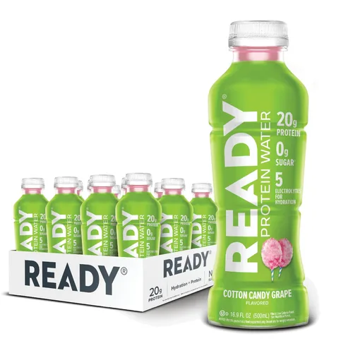 Vista 18 de Ready Protein Water - Agua con 0.53 onzas (15 g) de proteínas de suero de leche, sin azúcar, 12 unidades, 16.9 onzas líquidas cada una.