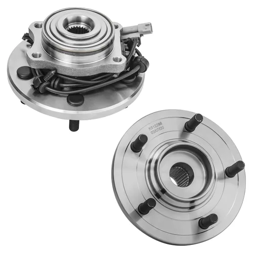 Vista 77 de Detroit Axle - 2.2L Bujes de rodamiento de rueda delanteros de 2 piezas para Honda Accord 90-97, 97 Acura CL, 2 rodamientos de ruedas y conjunto