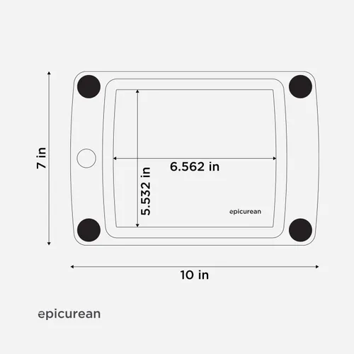 Vista 7 de Epicurean Tabla de cortar todo en uno de 10" × 7", nuez moscada marrón (Nutmeg/Brown)