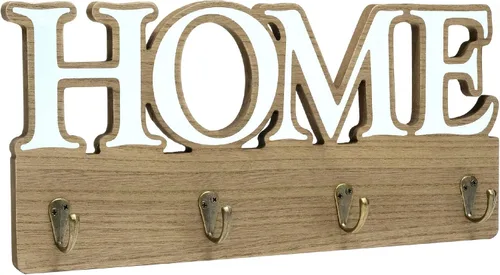 Vista 7 de EXCELLO GLOBAL PRODUCTS Rustic Breathe - Organizador de entrada colgante de pared con 4 ganchos. 17 x 7 pulgadas. Uso como organizador de sombreros