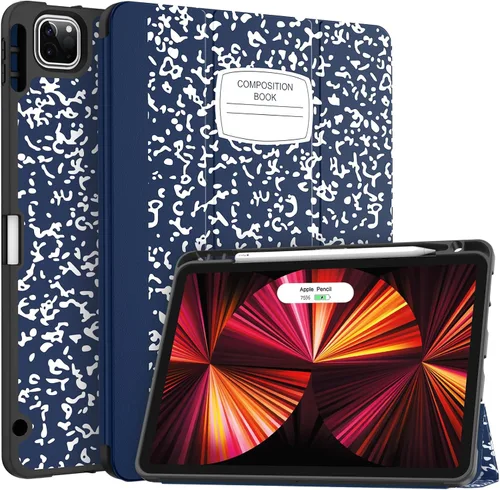 Vista 10 de Soke Funda para iPad Pro 11 (M2) 2022/2021/2020 con soporte para lápices