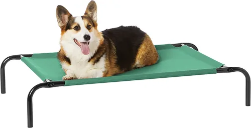Vista 12 de Amazon Basics - Cama elevada refrescante y transpirable para mascotas, extra grande (60.1 x 37.1 x 8.9 pulgadas), 1 unidad, color gris