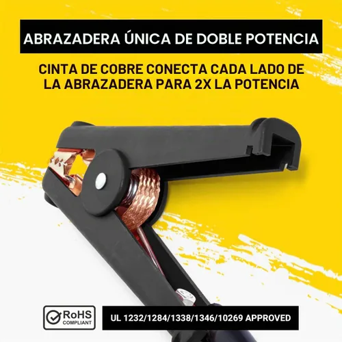 Vista 5 de Spartan Power - Pinzas de repuesto para cables pasa-corriente de batería, alta resistencia - Reemplazos de extremos de abrazadera para cables