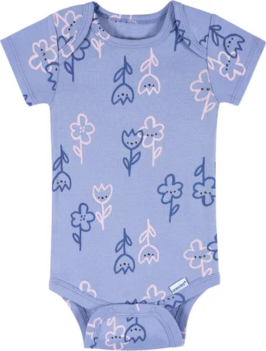 Vista 5 de Onesies Brand - Paquete de 8 mamelucos de manga corta para bebé niña