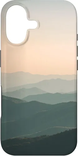 Vista 32 de Great Smoky Mountains - Funda para iPhone 16, diseño de montaña