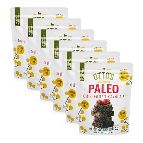 Vista 12 de Otto's Naturals Mezcla clásica de brownie sin granos, 315 g, paquete de 6, libre de los 9 principales alérgenos, versátil para golosinas horneadas
