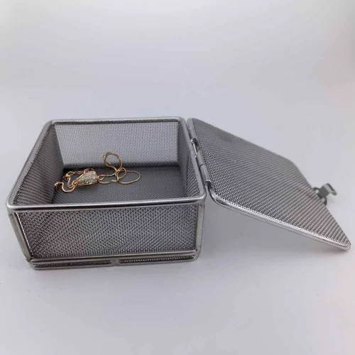 Vista 3 de Carligo Cestas de Limpiador Ultrasónico para Piezas Pequeñas, Mini Cesta de Malla para Limpiador de Joyas al Vapor, Máquina Ultrasónica, Bola