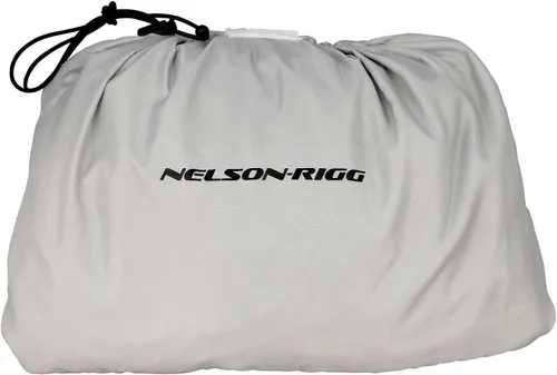 Vista 12 de Nelson Rigg Solo Storm - Chaqueta de lluvia, impermeable, transpirable y plegable (negro, talla S)