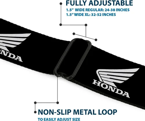 Vista 8 de Buckle-Down Cinturón de seguridad - HONDA Motorcycle Logo Negro/Blanco
