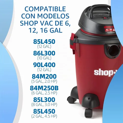 Vista 6 de MAYITOP Ruedas (4 ruedas) para aspiradora Ri-dgid Wet Dry Sh-op - Nuevo