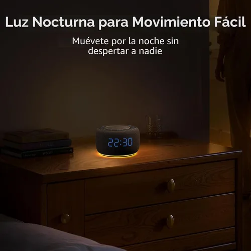 Vista 6 de BUFFBEE Reloj despertador con altavoz Bluetooth con radio FM, sonido de alta fidelidad, atenuador de rango completo, radio despertador enchufado
