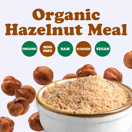 Vista 4 de Food to Live Harina de avellana orgánica, 12 onzas – Polvo de nuez filbert natural sin OMG, finamente molido, puro, crudo, vegano, kosher, keto