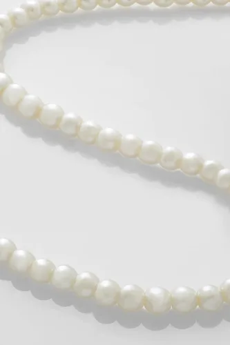Vista 4 de BABEYOND - Collar de perlas redondas de imitación para novias bodas