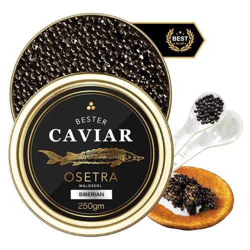 Vista 15 de [Durante la noche garantizada] Caviar de esturión siberiano (lata de 3.53 oz)