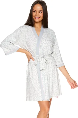 Vista 4 de bebe Conjunto de pijama de camisón y bata corta para mujer, pijamas a juego para mujer