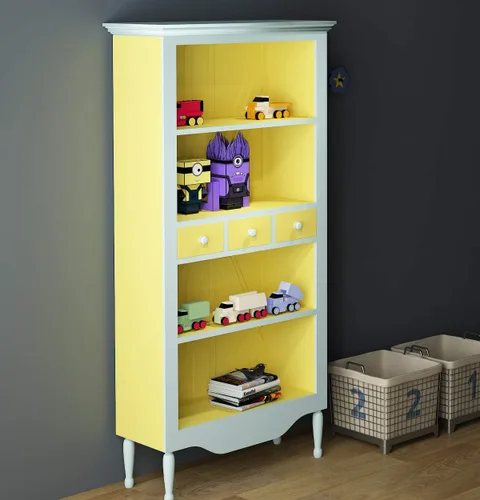 Vista 6 de FunStick Papel Tapiz Amarillo Brillante Adhesivo y Despegable para Dormitorio de Niños Papel de Contacto Amarillo Mate Despegar y Pegar Papel Tapiz