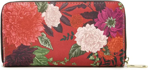 Vista 73 de Cartera de mano para mujer, estilo bohemio, con RFID, elegante, espaciosa con correa para viajes, capacidad para tarjetas, teléfono, dinero
