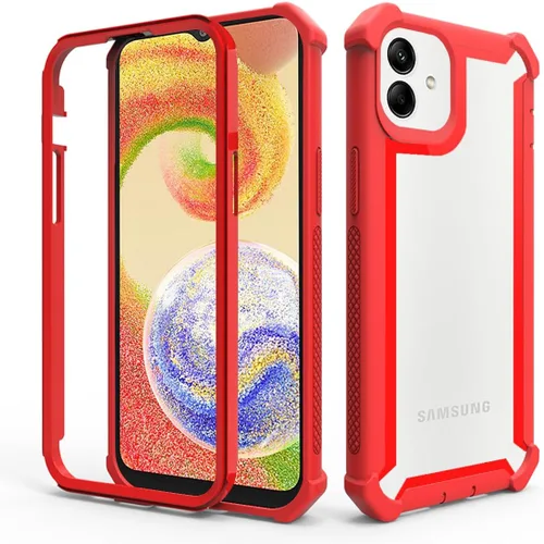 Vista 6 de Asuwish Funda de teléfono para Samsung Galaxy A04e, resistente, a prueba de golpes, dura, a prueba de caídas, cuerpo completo, resistente, híbrida