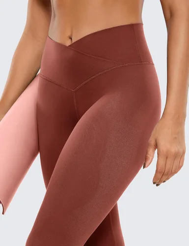 Vista 3 de CRZ YOGA Butterluxe - Leggings capri de entrenamiento cruzado para mujer, 23 pulgadas, cintura alta, pantalones de yoga