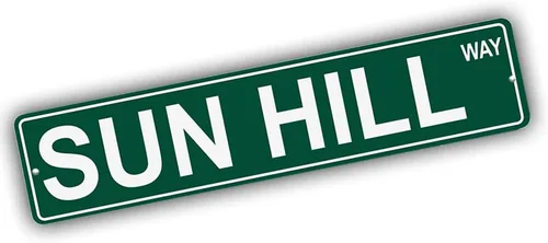 Vista 153 de Ohio Mountains Pick Your Mountain Compatible/repuesto para Acme Hill United States Mountain aluminio metal metal metal estilo letrero de calle