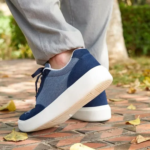 Vista 6 de OrthoComfoot Zapatos de fascitis plantar para hombre, zapatos de tendinitis de Aquiles para hombre, tenis de moda con soporte de arco con diseño