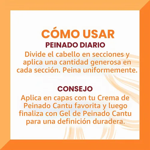 Vista 12 de Cantu Gel fortalecedor de manteca de karité con aceite de ricino negro jamiaicano, 18.5 onzas