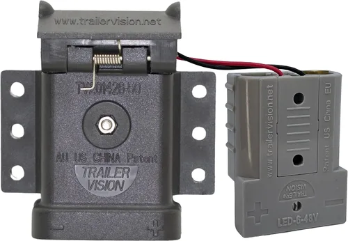 Vista 9 de Trailer Vision 50A Conector y Montaje de Cubierta Protectora - Compatible con AWG 6-12 SB Conector Anderson de 50 Amperios para Cable de Salto
