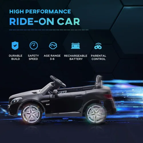 Vista 4 de Kids Ride-On Car, Licensed Mercedes SLC 300, 12V with Remote Control